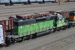 Ex BN SD40-2 Working Barstow Yard 